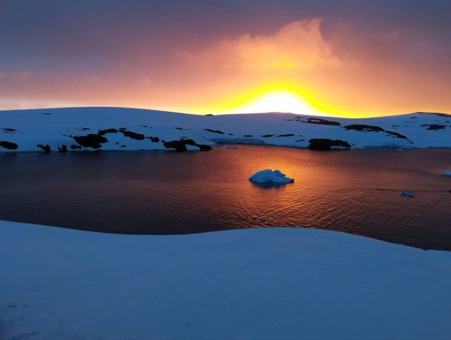 Новорічний захід Сонця (фото Анни Соіної)